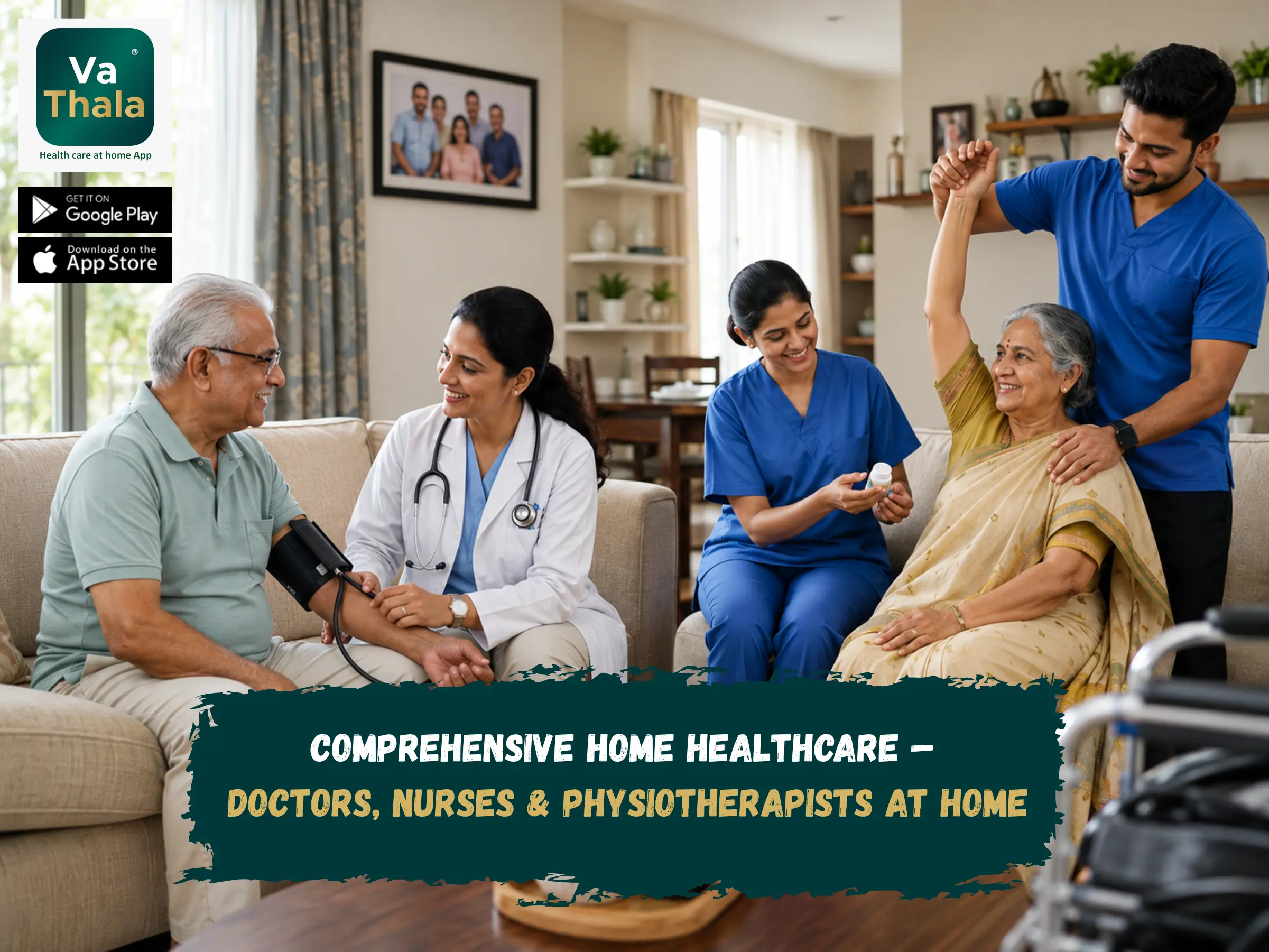 Cover image for Comprehensive Home Healthcare – Doctors, Nurses & Physiotherapists at Home